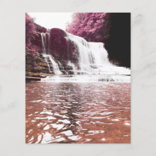 Wasserfall-Gedenkkarte