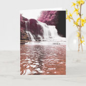 Wasserfall-Gedenkkarte Karte (Gelbe Blume)