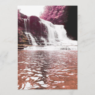 Wasserfall-Gedenkkarte Programm