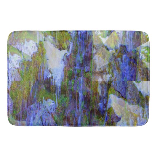 Wasserfall gefroren... badematte (Vorderseite)