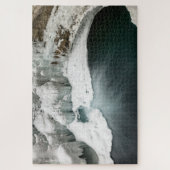 Wasserfall gefroren im Banff Nationalpark Puzzle (Vertikal)
