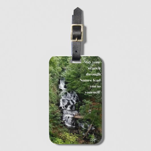 Wasserfall Gepäckanhänger (Vorderseite Vertikal)