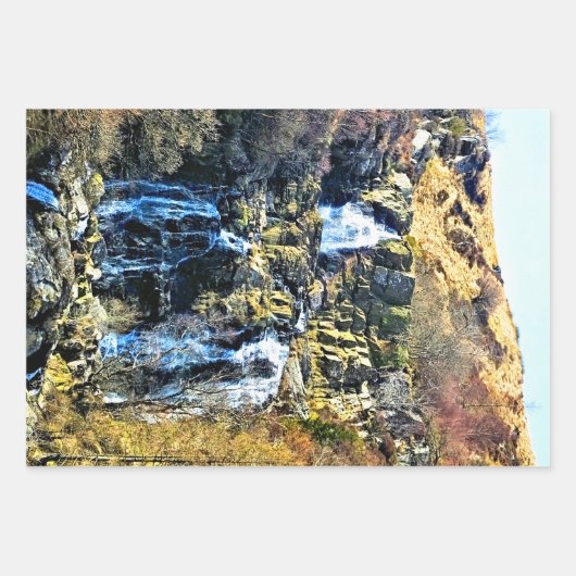 WASSERFALL GESCHENKPAPIER SET (Vorderseite 3)