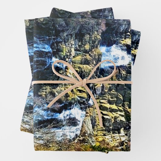 WASSERFALL GESCHENKPAPIER SET (Beispiel)