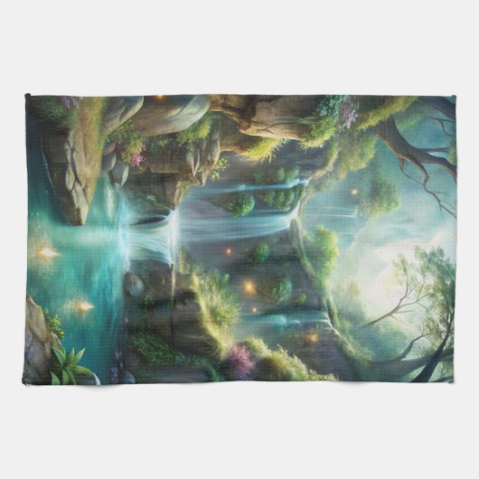 Wasserfall Geschirrtuch (Horizontal)