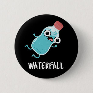 Wasserfall Gewitter Wasserpuppe Dunkel BG Button
