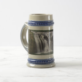 Wasserfall Grau / Blau 22 oz Stein Bierglas