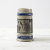 Wasserfall Grau / Blau 22 oz Stein Bierglas (Mittel)