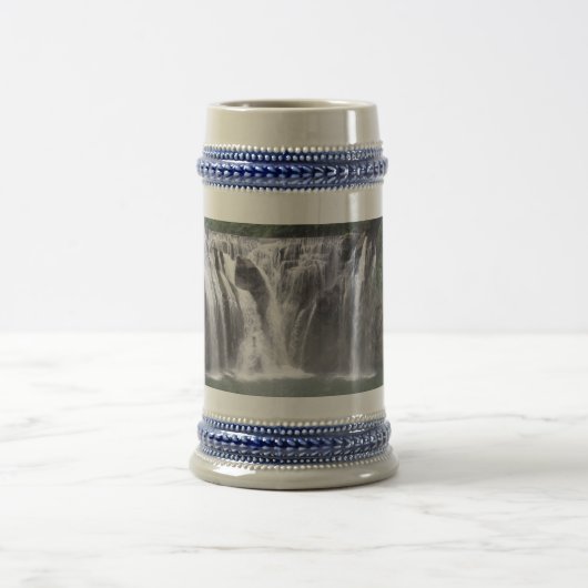 Wasserfall Grau / Blau 22 oz Stein Bierglas (Mittel)