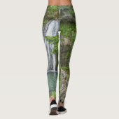 Wasserfall "Grüne Natur" Leggings (Rückseite)