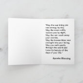 Wasserfall-Grußkarte mit Apache Segen Karte (Innenseite)