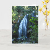 Wasserfall-Grußkarte mit Apache Segen Karte (Gelbe Blume)