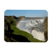 Wasserfall Gullfoss im Sommer Magnet (Horizontal)