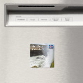 Wasserfall Gullfoss - Südwesten Islands Magnet (In Situ (Geschirrspüler))