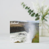 Wasserfall Gullfoss - Südwesten Islands Postkarte (Stehend Vorderseite)