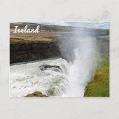 Wasserfall Gullfoss - Südwesten Islands Postkarte (Vorderseite)