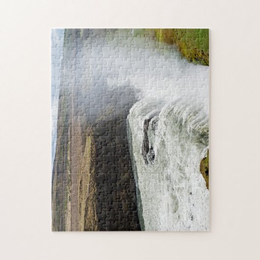 Wasserfall Gullfoss - Südwesten Islands Puzzle (Vertikal)