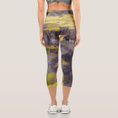 Wasserfall Haifoss, Island Capri Leggings (Rückseite)