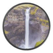 Wasserfall Haifoss, Island Eishockey Puck (Vorderseite)