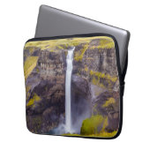 Wasserfall Haifoss, Island Laptopschutzhülle (Vorderseite Links)