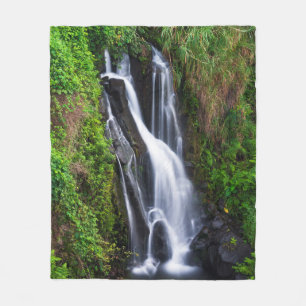 Wasserfall, Hamakua-Küste, Hawaii Fleecedecke