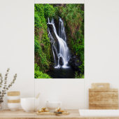 Wasserfall, Hamakua Küste, Hawaii Poster (Küche)