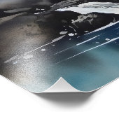 Wasserfall Herbstlandschaft Fotodruck (Ecke)