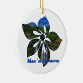 Wasserfall Hibiskus Hawaiianische Ornamente (Rechts)