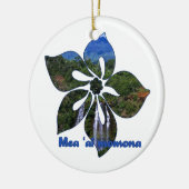 Wasserfall Hibiskus Hawaiianische Ornamente (Links)