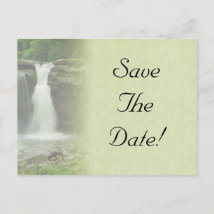 Wasserfall Hochzeit speichern Datum Postkarte