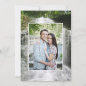 Wasserfall-Hochzeitssemble - Foto Save the Date (Rückseite)