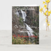 Wasserfall, Hochzeitstag, Valentinerkarte Karte (Gelbe Blume)