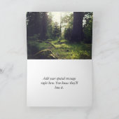 Wasserfall - Ihre Botschaft im Inneren Karte (Innenseite)