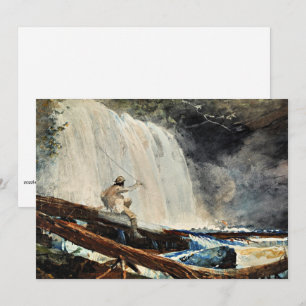 Wasserfall im Atlantik von Winslow Homer Karte