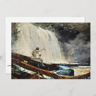 Wasserfall im Atlantik von Winslow Homer Karte
