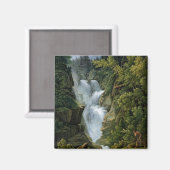 Wasserfall im Berner Hochland, 1796 Magnet (Vorderseite/Rückseite)