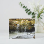 Wasserfall im Blauen Ridge Postkarte (Stehend Vorderseite)