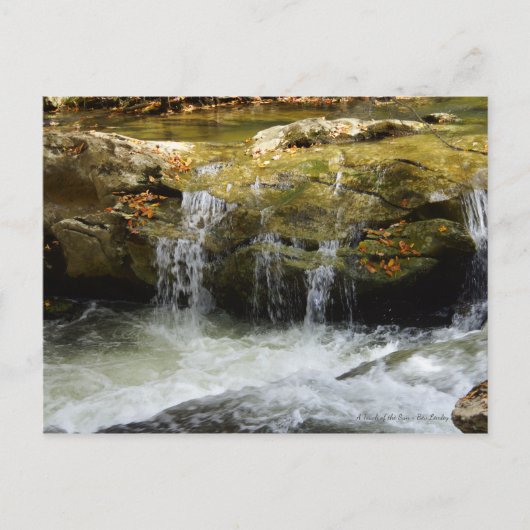 Wasserfall im Blauen Ridge Postkarte (Vorderseite)