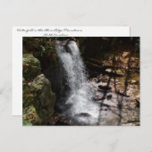 Wasserfall im Blauen Ridge Postkarte (Vorne/Hinten)