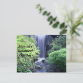 Wasserfall im Botanischen Garten Postkarte (Stehend Vorderseite)
