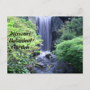Wasserfall im Botanischen Garten Postkarte