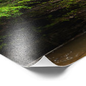 Wasserfall im Buttermilk Falls Staat Park, New Yor Fotodruck (Ecke)