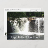 Wasserfall im Cheat River WV Wasserfall Postkarten (Vorne/Hinten)