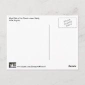 Wasserfall im Cheat River WV Wasserfall Postkarten (Rückseite)