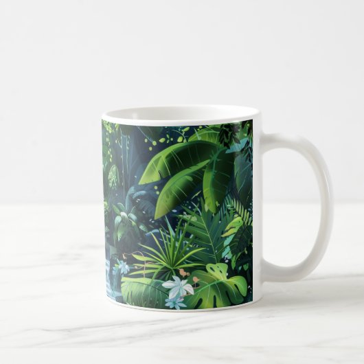 Wasserfall im Dschungel Kaffeetasse (Rechts)
