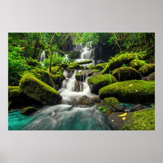 Wasserfall im Dschungel | Phu Tub Berk Mountain Poster (Vorne)
