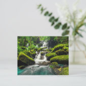 Wasserfall im Dschungel | Phu Tub Berk Mountain Postkarte (Stehend Vorderseite)