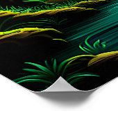 Wasserfall im Dschungel Poster (Ecke)