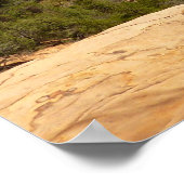 Wasserfall im Emerald Pools im Zion Nationalpark Poster (Ecke)