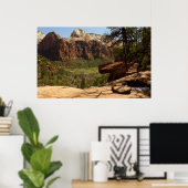 Wasserfall im Emerald Pools im Zion Nationalpark Poster (Heimbüro)